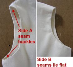 the side and back views of a sewing pattern for a vest or top with measurements