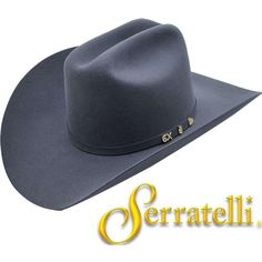 BRAND NEW IN BOX SERRATELLI 6X BEAVER FELT WESTERN HAT. AUTHORIZED SERRATELLI RETAILER. NEVER WORN OR USED. THESE ARE NOT FACTORY DEFECTS OR SECONDS. ALL FIRST QUALITY. COST AT MY STORE OR OTHER RETAILERS IS $240.00+. ALL SIZES AVAILABLE 6 5/8 - 6 3/4 - 6 7/8 - 7 - 7 1/8 - 7 1/4 - 7 3/8 - 7 1/2 COLOR IS GRANITE (DARK GRAY) CROWN IS 4 1/2 INCH TALL BRIM IS 3 1/2 INCH WIDE MADE IN USA! IF YOU HAVE ANY QUESTIONS, FEEL FREE TO ASK AWAY. THANK YOU VERY MUCH. PLEASE NOTE: IF YOU ARE READING THIS, THIS Western Hat, Western Cowboy Hats, Western Hats, Cowboy Hat, Western Cowboy, Western Wear, Dark Gray, Cowboy Hats, 4 Inch