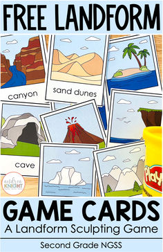 Learning about all the different landforms is so fun! In our classroom, we read about them, build them, watch videos... all the things. But one of our favorite things to do is play landforms games. These cards can be used to play fun group games where children draw or sculpt specific landforms for their teammates to guess. From hills and mountains to canyons and valleys, this deck includes a wide variety of landforms to review. Grab the pack and get ready to play! Different Landforms, Landforms Activities, Small Group Games, Hills And Mountains, Group Games, Ready To Play, Watch Videos, Small Group, The Pack