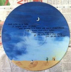 Music Painting Ideas, Painting On Vinyl, Vinyl Record Crafts, Record Crafts