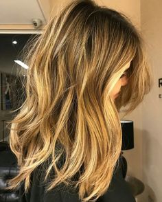 Heavy Balayage, Balayage On Dark Hair, Bombshell Hair, Dip Dye Hair, Hair 2018, Blonde Hair Looks, Beauty Hair Makeup, Golden Blonde