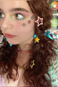 🪲🐞🪲🐞🪲 Beetle Makeup, Maximalism Makeup, Bug Makeup, Colorful Makeup Tutorial, Funky Makeup, Basic Makeup, Fairy Makeup, Makeup Tattoos, Eye Makeup Art