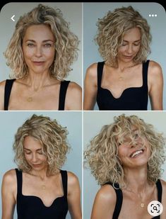 Chic Bob Haircut, Bob Haircut Styles, Long Curly Bob, Medium Curly Haircuts, A Bob Haircut, Hair Stations, Short Wavy Haircuts, Chic Bob