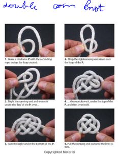 instructions on how to make a double coin knot