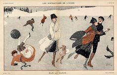 an image of people playing in the snow