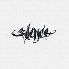 the word hope is written in black ink on a white paper with an artistic design