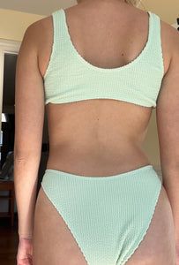 Ribbed Bikini Set Green Ribbed Swimwear For The Beach, Green Ribbed Swimwear For Beach, Baby Green, Soft Baby, Baby Soft, The Pool, Summer Wardrobe, At The Beach, Soft Fabric