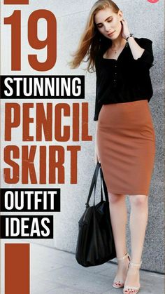 Pencil Skirt And Stockings Outfit, Navy Blue Pencil Skirt Outfit Casual, Styling Pencil Skirt For Work, Pencils Skirt Outfits, Cardigan And Pencil Skirt Outfit, Blouses To Wear With Skirts, Office Wear Women Work Outfits Business Fashion Pencil Skirts, Chic Pencil Skirt Outfit, What To Wear To Work Summer 2023