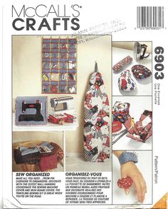 the sewing pattern is designed to look like it has many different things on display in it