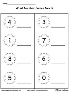 the worksheet for numbers 1 - 10 is shown with an image of clouds