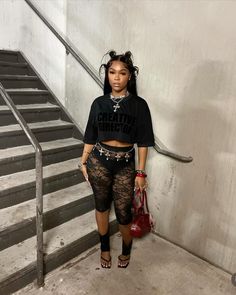 20th Birthday Outfit Ideas For Women, Winter Concert Outfits Black Women, Mary J Blige Concert Outfit Ideas, Black Leather Shorts Outfit Black Women, Bloomer Shorts Outfit Black Women, Club Outfits For Women Black Woman, Baps Inspired Outfit, Dressy Outfits Black Women