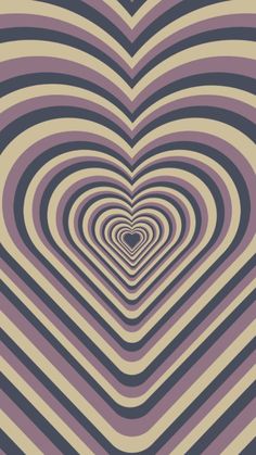 an image of a heart shaped pattern in shades of purple and beige with black stripes