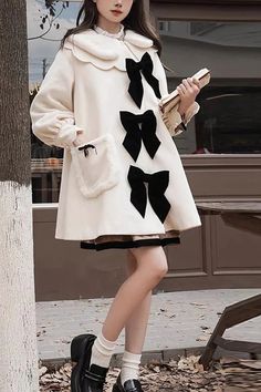 Fabric: Velvet Color: Ivory Sleeve Length: Long Sleeves Style: Sweet, Princess Include: Coat*1 (Any of the accessory is not included.) Size (IN) Bust Sleeve Length Shoulder Width Length S 39.37 23.43 14.57 32.28 M 41.34 24.02 15.16 33.46 L 43.31 24.61 15.75 34.65 Size (CM) Bust Sleeve Length Shoulder Width Length S 100 59.5 37 82 M 105 61 38.5 85 L 110 62.5 40 88 Velvet Skirt Outfit Winter, Kawaii Winter Outfits, Cute Winter Coats, White Winter Coat, Princess Coat, Cute Coats, Sleeves Style, Future Outfit, Velvet Color