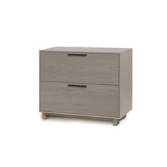 an image of two drawers in grey color on the white background with clippings