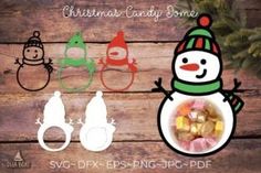 christmas candy bowl svg cut file