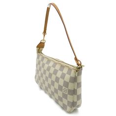 LOUIS VUITTON Pochette Accessoires White Damier Azur PVC coated canvas N51986Brand: Louis VuittonGender: WomenLine: Model: N51986Material: OtherSize (HxWxD): H:13cm x W:21cm x D:4cm(H:5.1" x W:8.3" x D:1.6")Handle : 35cm(13.8")Strap drop : 15cm(5.9")Delivery 5-8 or 10-15 working days Please note that during high season and Sale period, delivery times may be affected We accept payment with a Credit card, Debit card, or PayPal.Note: Our Items are totally New High quality Brand Inspired Refurbished Pvc Coat, Louis Vuitton Pochette, Vuitton Bag, Prada Bag, Debit Card, Kids Bags, Dior Bag, Chanel Bag, Gucci Bag