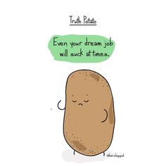 Truth Potato, Potato Quotes, Unique Birthday Ideas, Kawaii Potato, Hunky Dory, Bad Jokes, Jokes For Kids, Comedy Central, Comedy Movies