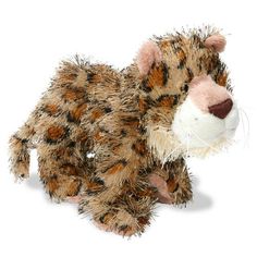 a stuffed animal that looks like a cheetah