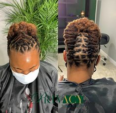 Loc Styles For Thinning Locs, Updos For Medium Length Locs, 2023 Loc Styles, Short Loc Styles For Women Updo Bun, Lock Styles For Women Dreadlocks Short, Loc Styles For Older Women, Elegant Loc Updo Styles Black Women, Short Loc Updos For Women, Loc Buns Styles Updo Short