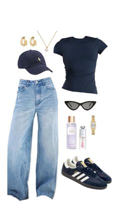 Wide Jeans Fashion, Fitted Top And Jeans Outfit, Fitted Top Baggy Pants Outfit, Tops To Go With Baggy Jeans, Loose Jeans For Women, How To Dress Baggy Jeans, How To Make Wide Leg Pants, Fitted Top Baggy Pants, Denim Pants Outfits For Women