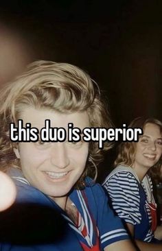 two women sitting in a car with the caption'this duo is supervisor '