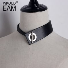 Покупай умнее, живи веселее! Aliexpress.com Dark Punk, Leather Choker Collars, Classy Jewelry, Round Circle, Leather Projects, Leather Collar