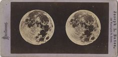 two images of the same moon are shown in black and white, one is an old photo