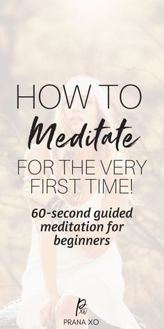 How To Meditate For The First Time (Guided Meditation For Beginners) Guided Meditation For Beginners, Learn How To Meditate, Meditation Mantra, Benefits Of Meditation, Meditation Tips, How To Meditate, Breathing Meditation, Health Yoga, Types Of Meditation