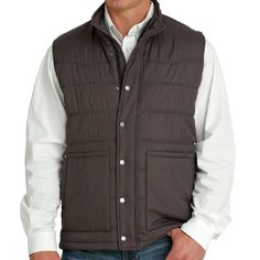 Vest Quilted, Brown Vest, Man Quilt, Quilt Material, Outerwear Vest, Quilted Vest, Online Retail, Welt Pocket, Priority Mail