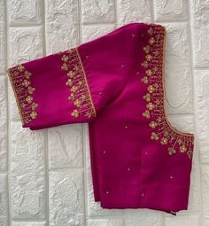 Aaari Blouses for women and bridal design and custom designed  Please provide the custom size before placing the order  Same design. And in different colors available..