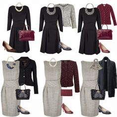 Love this dress. Business Capsule Wardrobe, Capsule Dressing, Capsule Wardrobe Work, Build A Wardrobe, Busy Women, Business Wear, Fashion Capsule, Professional Attire, Work Wardrobe