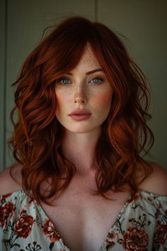 Red Hair With Blonde Highlights, Framing Highlights, Red Blonde Hair, Red Haired Beauty, Dark Red Hair, Blonde Haircuts