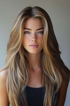 Style Layered Hair, Reception Hairstyles, Caramel Blonde Hair, Women Haircuts Long, Hair Color Caramel, Caramel Highlights, Long Layered Haircuts, Girls With Red Hair, Slicked Back Hair