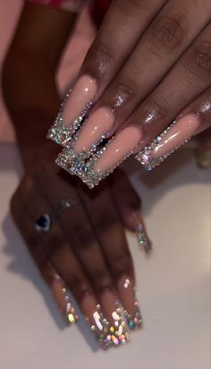 Coffin Nails Long, Prom Nails, Acrylic Nails Coffin Pink, Girls Nails, Birthday Nails, Acrylic Nails Coffin, Bling Acrylic Nails, Bling Nails, Best Acrylic Nails