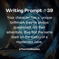 an image with the quote writing prompt 39 your character has a unique birthmark they've always questions