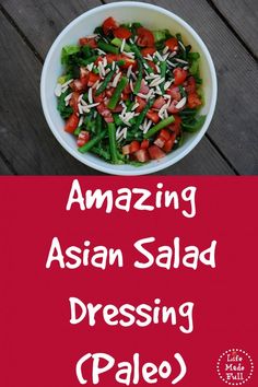 This is awesome on all kinds of salads! Asian Salad Dressing, Asian Salad, Grain Free Recipes, Primal Paleo