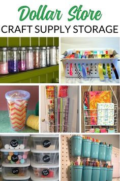 dollar store craft supply storage ideas