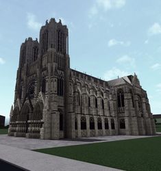 an image of a very large building that looks like it is made out of stone