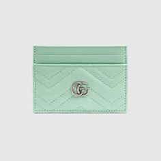 Gucci Gifts, Leather Key Case, Gucci Marmont, Gucci Shoulder Bag, Designer Wallets, Gg Marmont, Leather Bags Handmade, Pastel Hues, Wallet Accessories