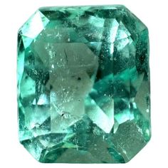 an emerald is shown in this close up shot, with the green color and size