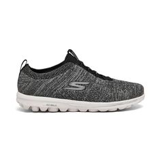 Take your adventures to new moonlit heights with the Radiant Moon walking sneakers from Skechers. Their stretch knit upper and slip-on design makes them perfect for everyday wear, while Air-Cooled insoles and ULTRA GO cushioning deliver lightweight comfort for all-day exploring. At just 0.5' of heel height, you'll be trail-ready whether lit by sunshine or moonlight. Breathe easy and stride forward in style. Gray Breathable Slip-on Sneakers For Walking, Gray Slip-on Running Shoes For Walking, Athleisure Walking Shoes With Round Toe, Walking Sneakers With Arch Support, Breathable Low-top Slip-on Sneakers For Walking, Comfortable Gray Walking Shoes With Boost Midsole, Moon Walking, Light Exercise, Skechers Sneakers