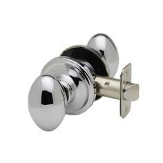 an image of a chrome door handle