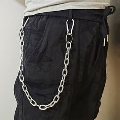 🔗👖 Geometric Pants Chain: Elevate Your Style Game 👖🔗 Upgrade your fashion game with our Geometric Pants Chain. This trendy accessory adds an edgy and stylish touch to your outfits, giving you a unique and captivating look. 💎 Geometric Design: The pants chain features a geometric pattern that adds a modern and artistic element to your attire. It's perfect for those who love to stand out with their style. (ﾉ◕ヮ◕)ﾉ*:･ﾟ✧ 👖 Versatile and Bold: This chain isn't just a fashion statement; it's also Edgy Chain Link Belt, Edgy Chain Link Belt With Chain Strap, Trendy Silver Chain Link Belt, Edgy Silver Chain Belt, Trendy Chain Print Belt, Trendy Chain Link Belt With Chain Print, Pants Chain, Hip Hop Vintage, Chain Pendant