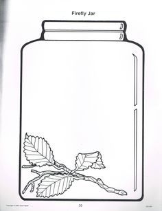 a jar filled with leaves sitting on top of a table