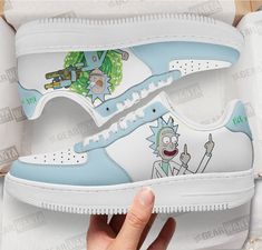 Rick Sanchez Rick and Morty Custom Air Sneakers QD13 All of our Air Sneakers styles are custom-made-to-order and handcrafted to the highest quality standards. High-quality rubber sole for traction and exceptional durability Lace-up closure for a snug fit. Material: Microfibre leather: chemical & abrasion resistance, anti-crease, aging resistance Please allow 7-10 business days to receive a tracking number while your order is hand-crafted, packaged and shipped from our facility. Rick And Morty Sneakers, Rick And Morty Shoes, Shoe Drawing, Air Sneakers, Rick Sanchez, Youthful Style, Rick Y Morty, Custom Nike Shoes, Custom Air Force 1