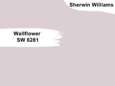 the wallflower sw681 is painted in sherylin williams