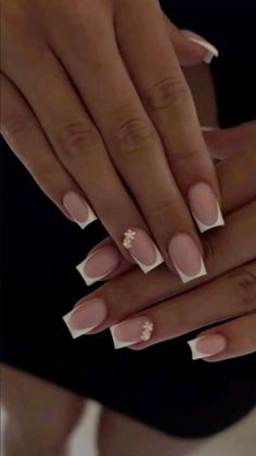 Hairstyles For Long Hair Kids, Braid Nails, Hairstyles Pulled Back, Graduation Hairstyles For Long Hair, White French Nails, Ring Finger Nails, 80s Hair, Graduation Hairstyles, French Tip Acrylic Nails