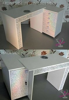 Nail Table Ideas, Mobile Nail Salon, Manicure Tables, Lash Bar, Home Hair Salons