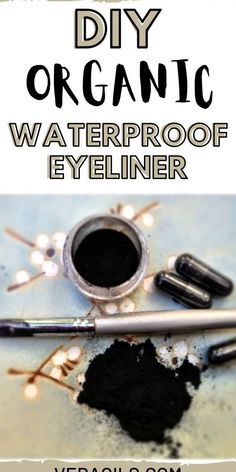 Makeup & Beauty // DIY waterproof eyeliner. Holistic Makeup, Natural Makeup Recipes, Earthy Makeup, Coconut Oil For Lips, Diy Natural Makeup