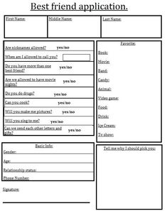 the best friend application is here